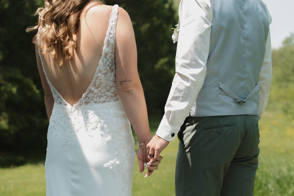 Holding hands