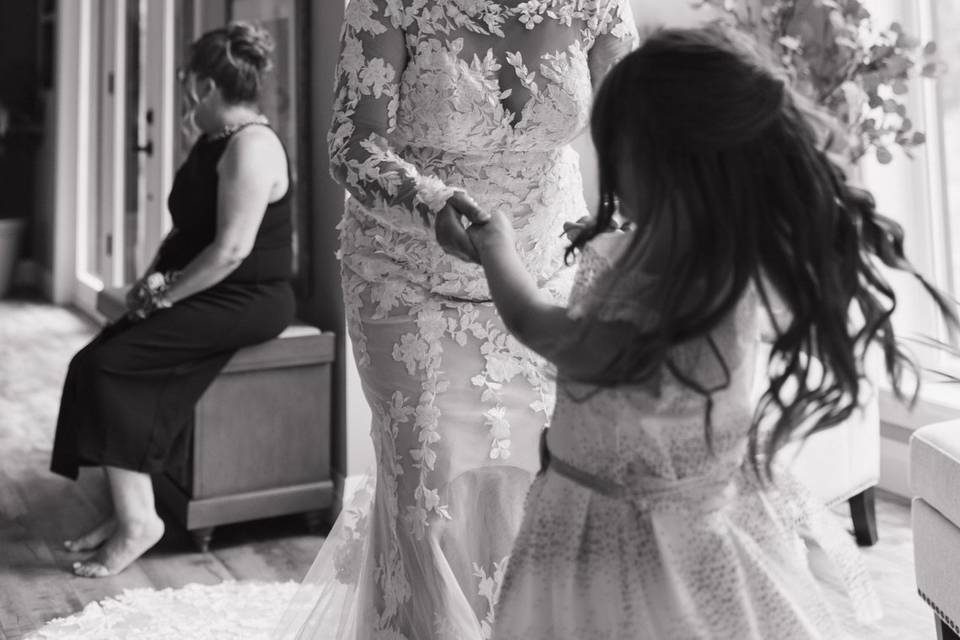 Mother daughter moment