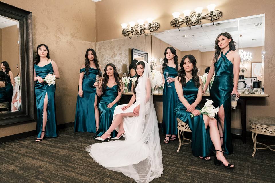 Bride + Bridesmaids
