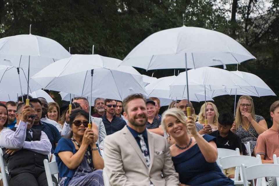 Wedding umbrella rental