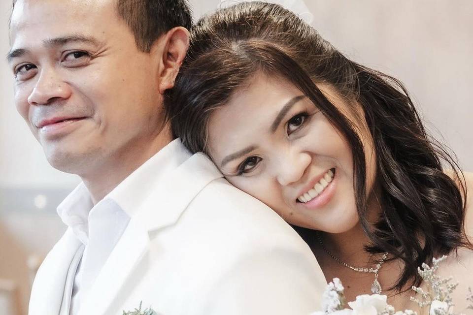 Bride and husband
