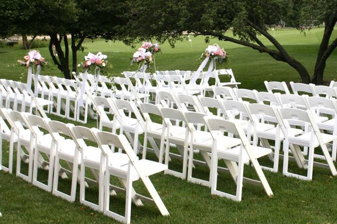 Chairs for outside ceremony