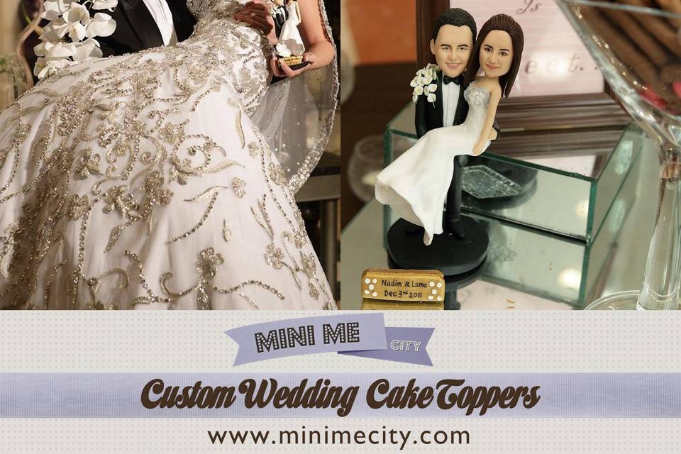 Mini Me City - Custom Wedding Cake Topper