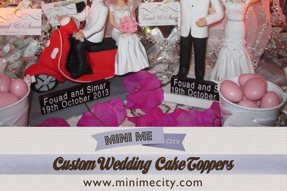 Mini Me City - Custom Wedding Cake Topper