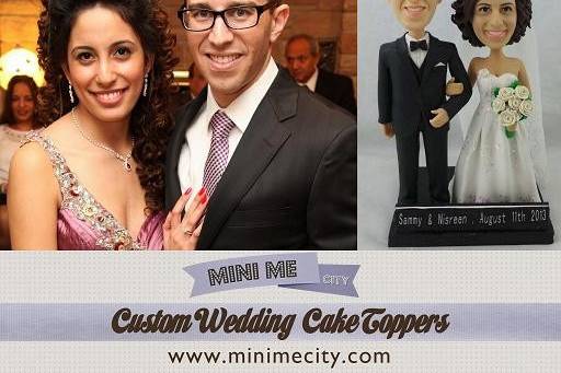 Mini Me City - Custom Wedding Cake Topper