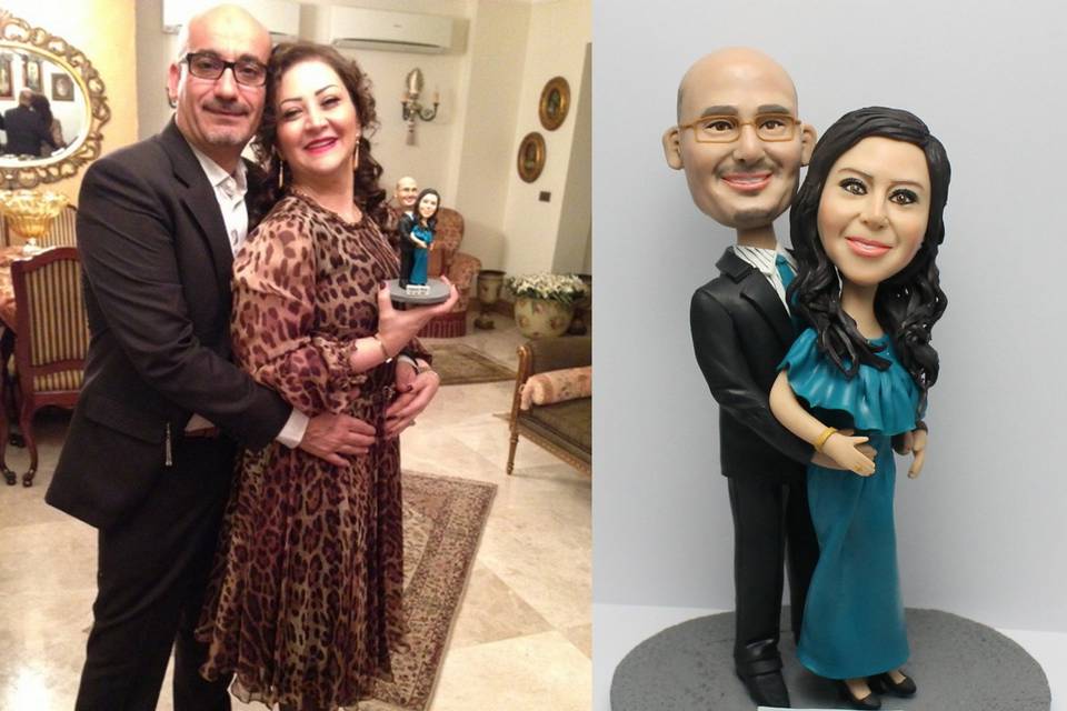 Mini Me City - Custom Wedding Cake Topper