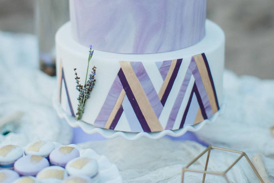 Geometric Wedding Cake