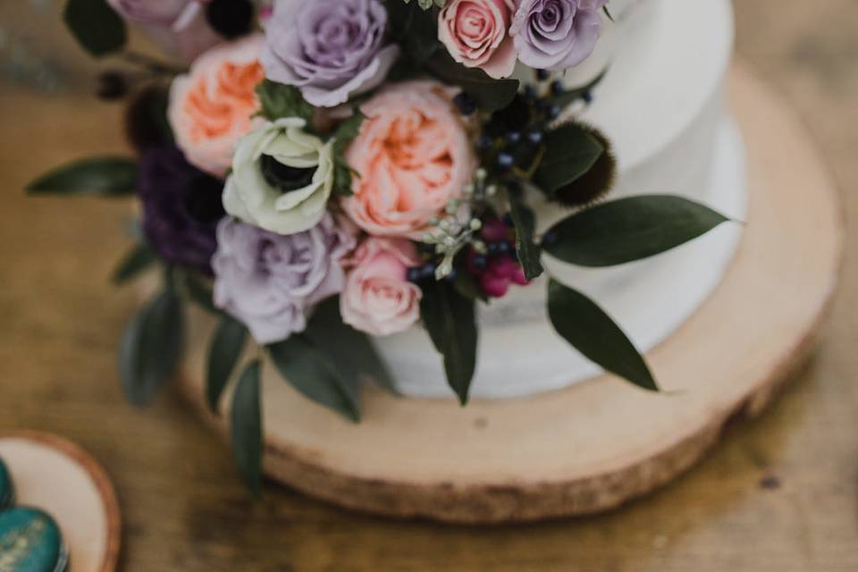 Naked Cake with Fresh Florals