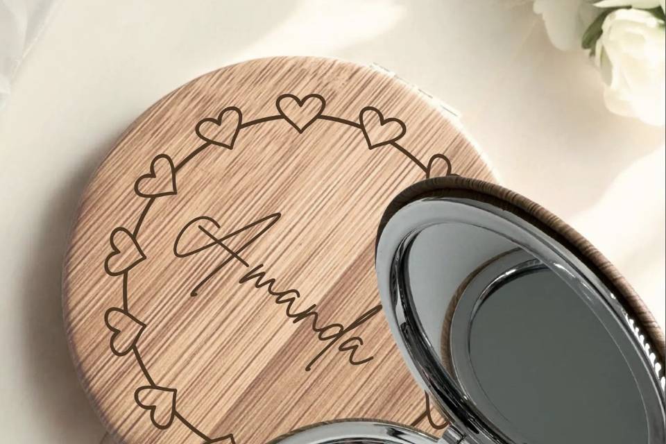 Personalized Bamboo Mirrow