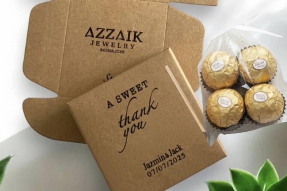 Custom Kraft Favor Box