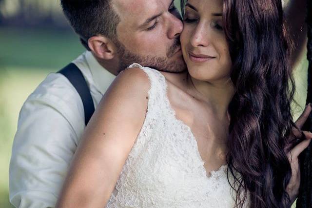 Saint-Laurent, Quebec wedding couple