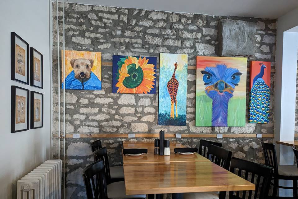 My paintings up at Sugo