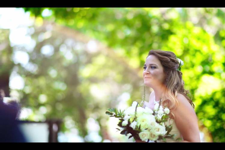 Still from a wedding video