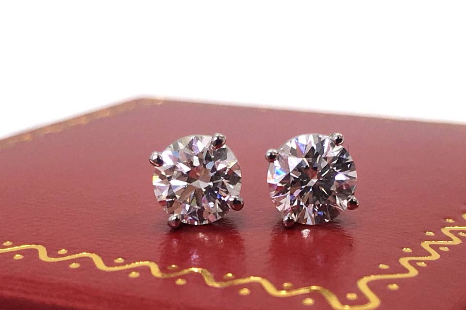 Diamond Stud Earrings