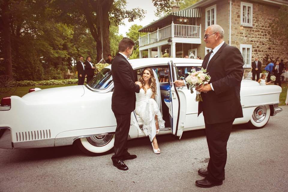 The arrival of the bride