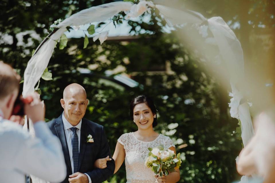 Bride and his father