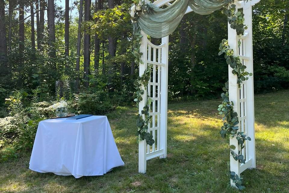 Outdoor wedding