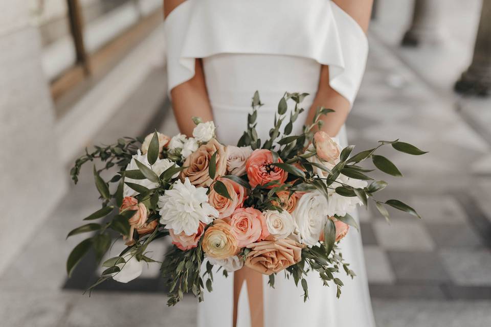 Heart shaped bouquet