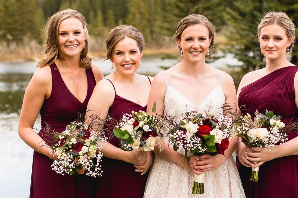 Burgundy wedding