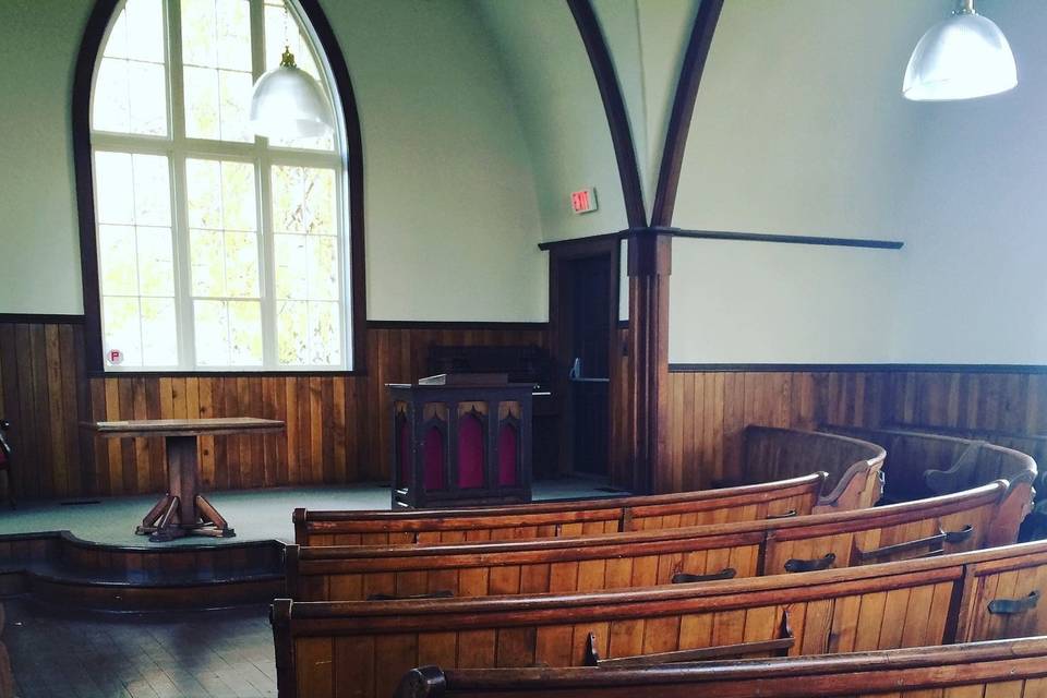 Interior of church