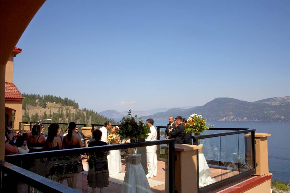 Wedding on the deck