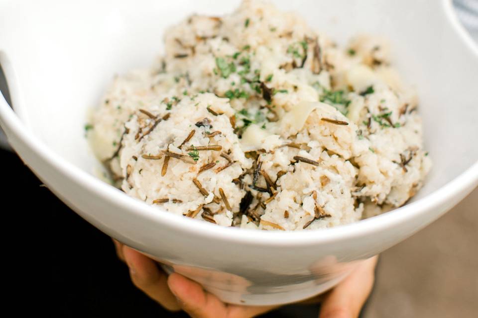 Wild mushroom rice pilaf