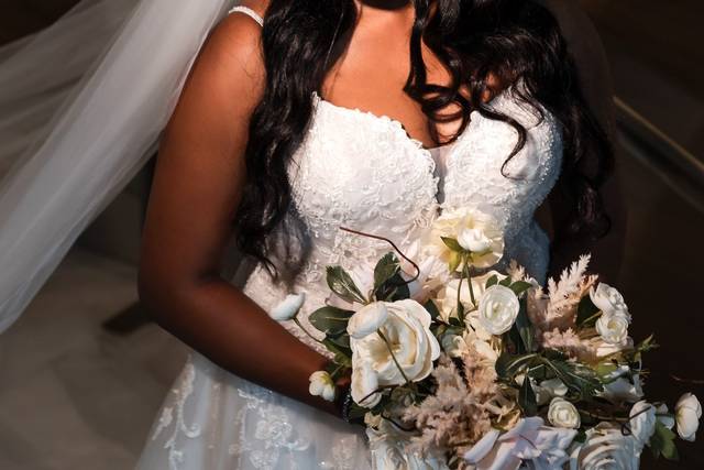 Soft, radiant bridal look