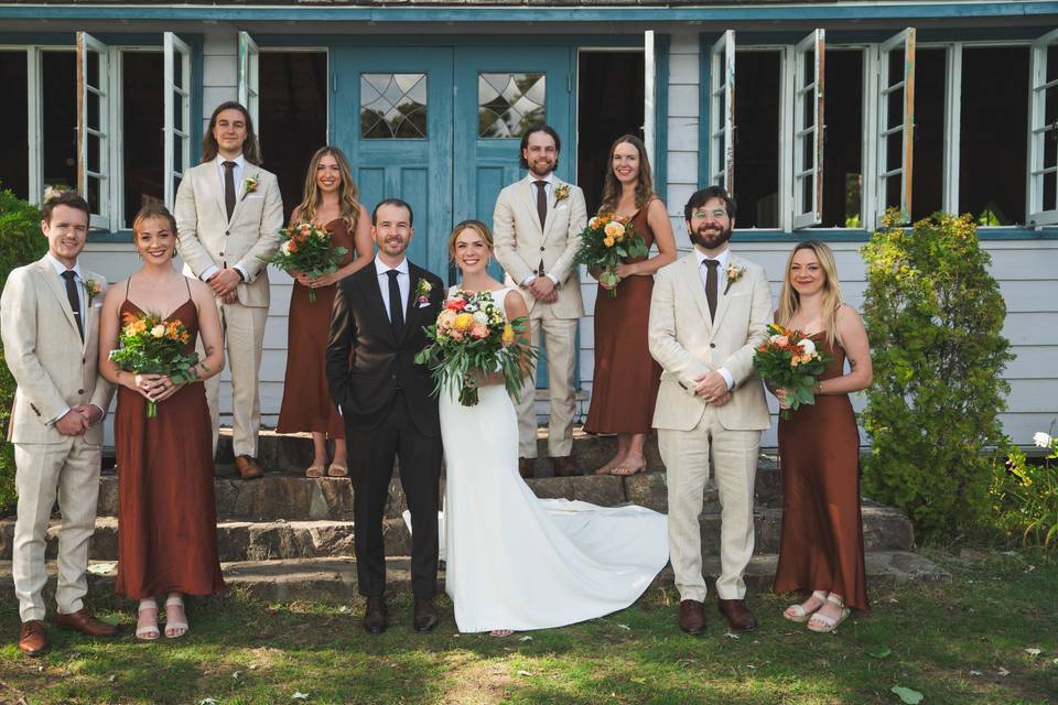 Wedding Party Group Photo