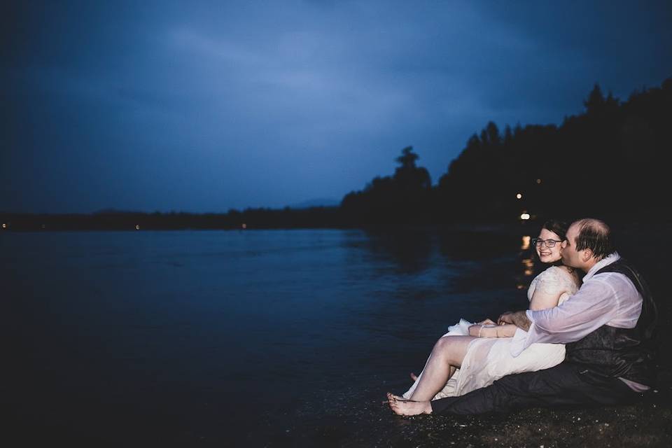 Beach at night