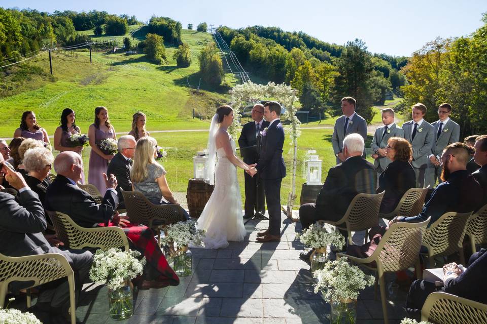 Alpine wedding on terrace 3