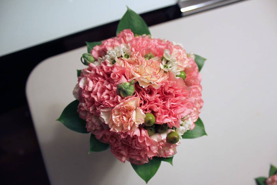 Pink carnations bouquet