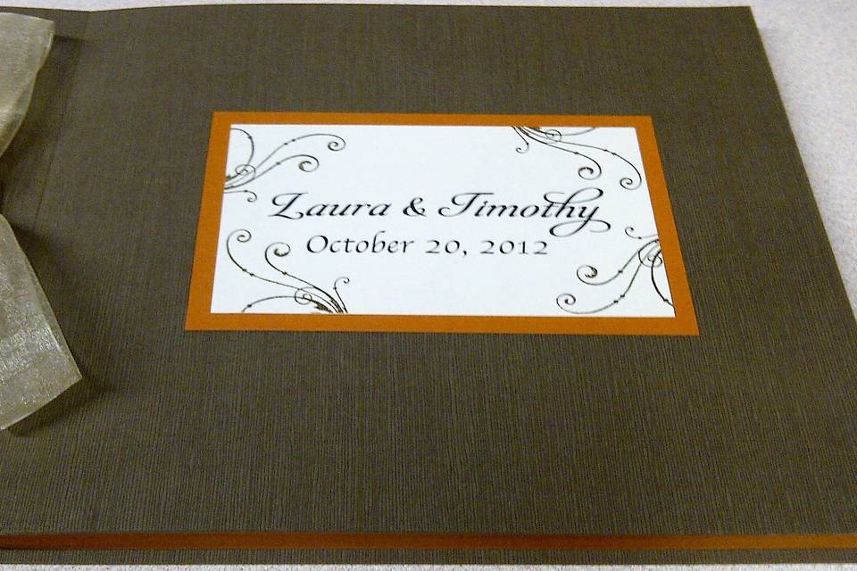 Custom Wedding Guest Book