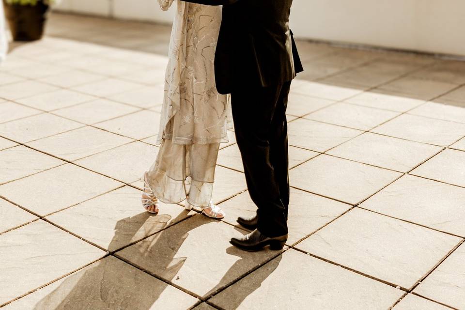Rooftop wedding in Hamilton On