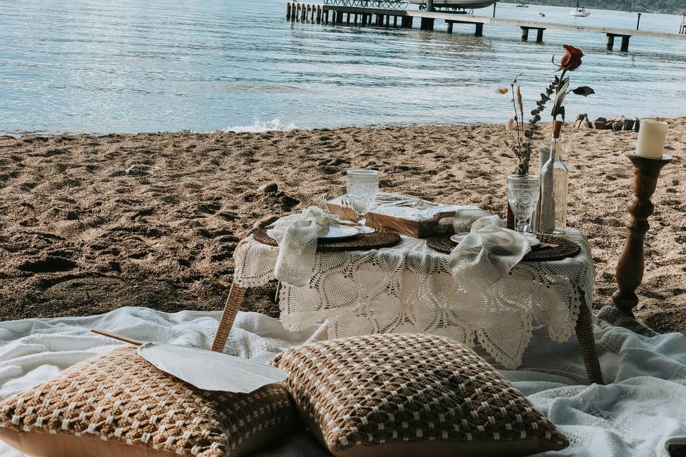 Romantic Beach Picnic