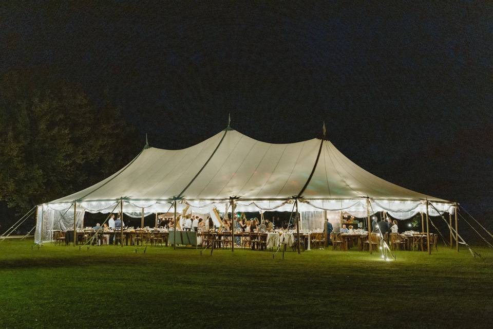 Tent at night