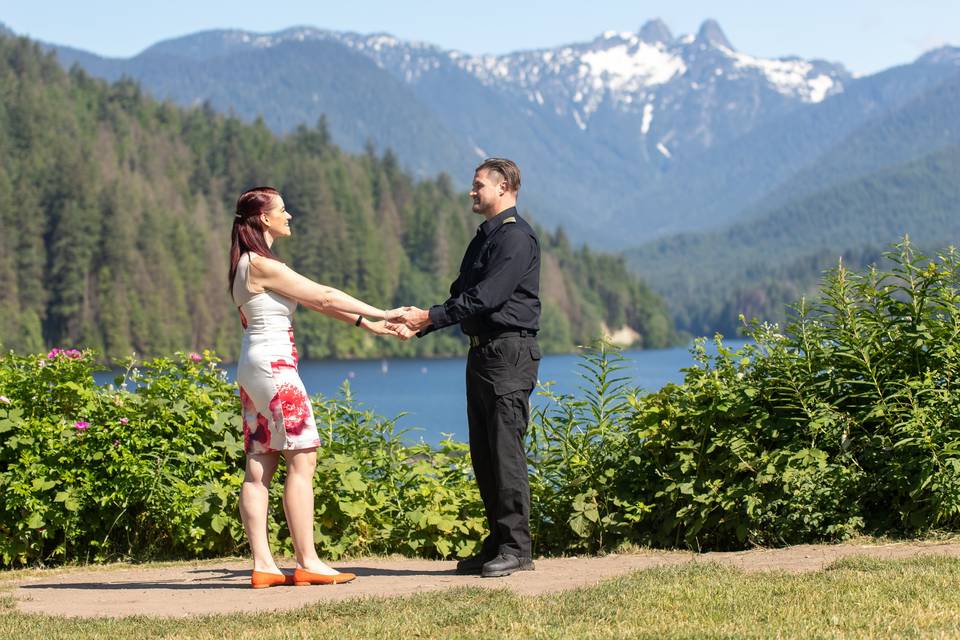 Burnaby mountain wedding