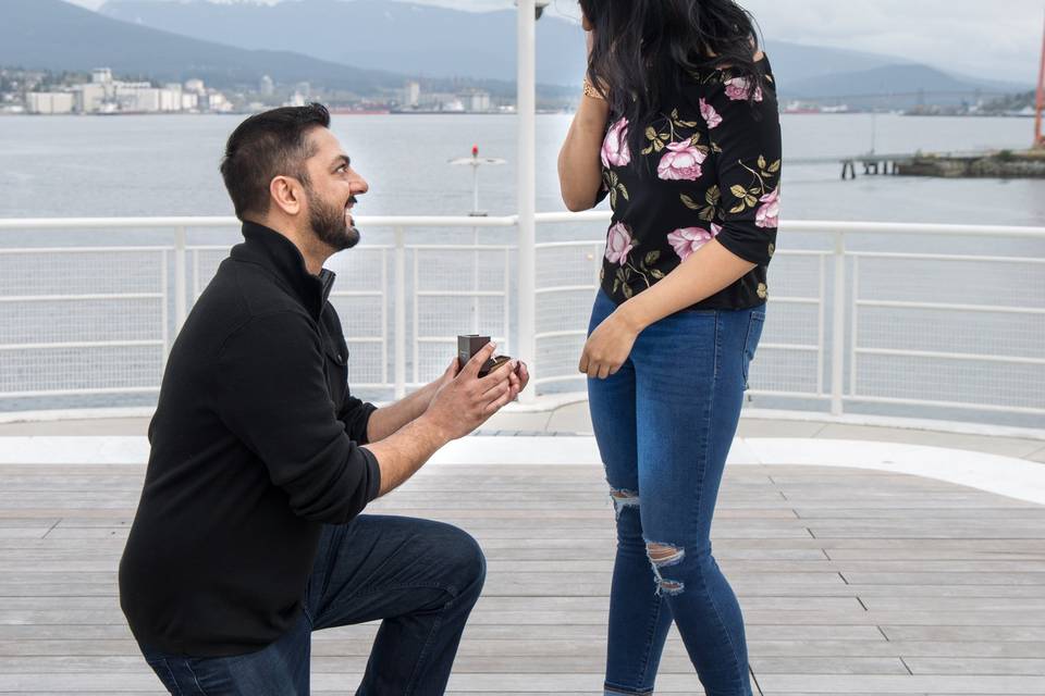 Proposal at Canada place