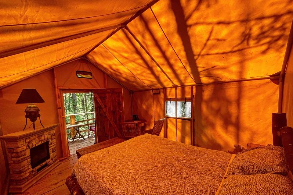 Inside of Safari Tents