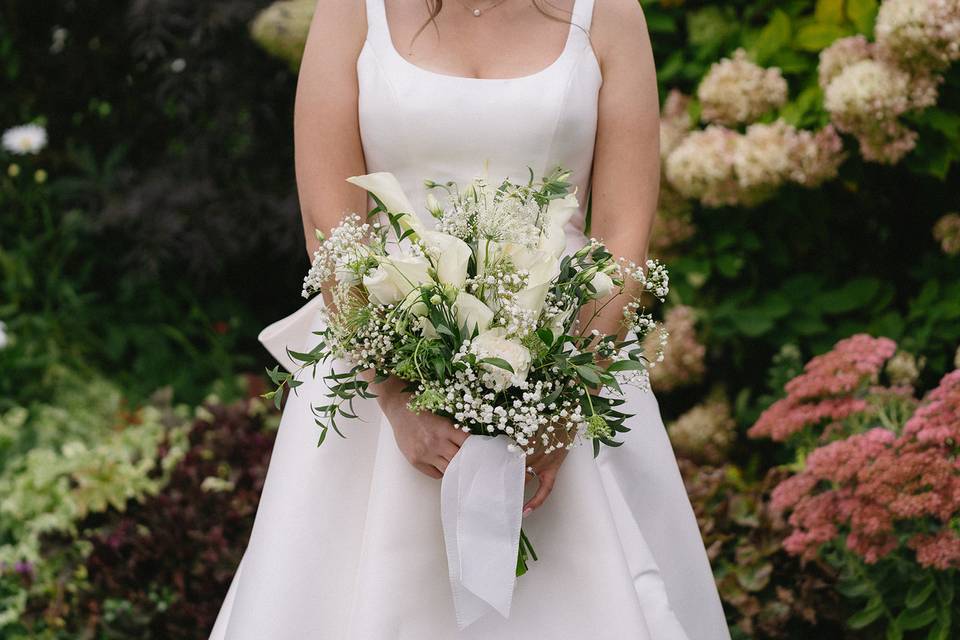 White Calla Lily bride