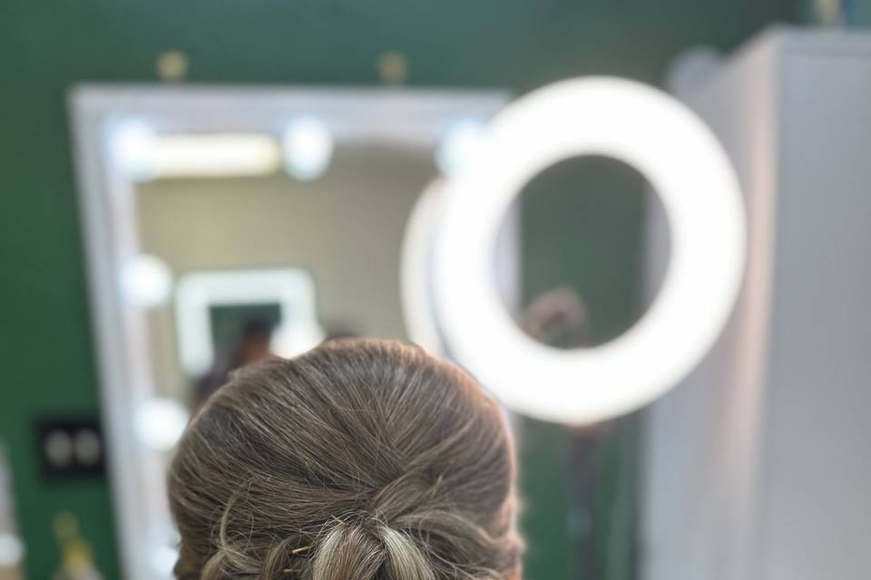 Volume wedding hairstyle