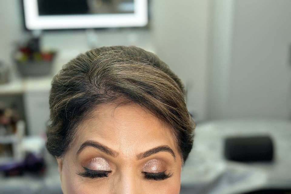 Full glam bridal makeup