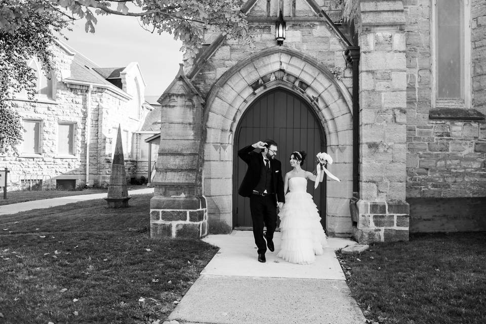 Celebrating a church wedding