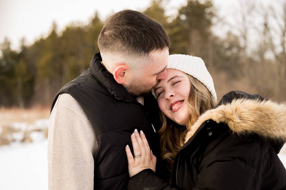 Cozy winter portraits