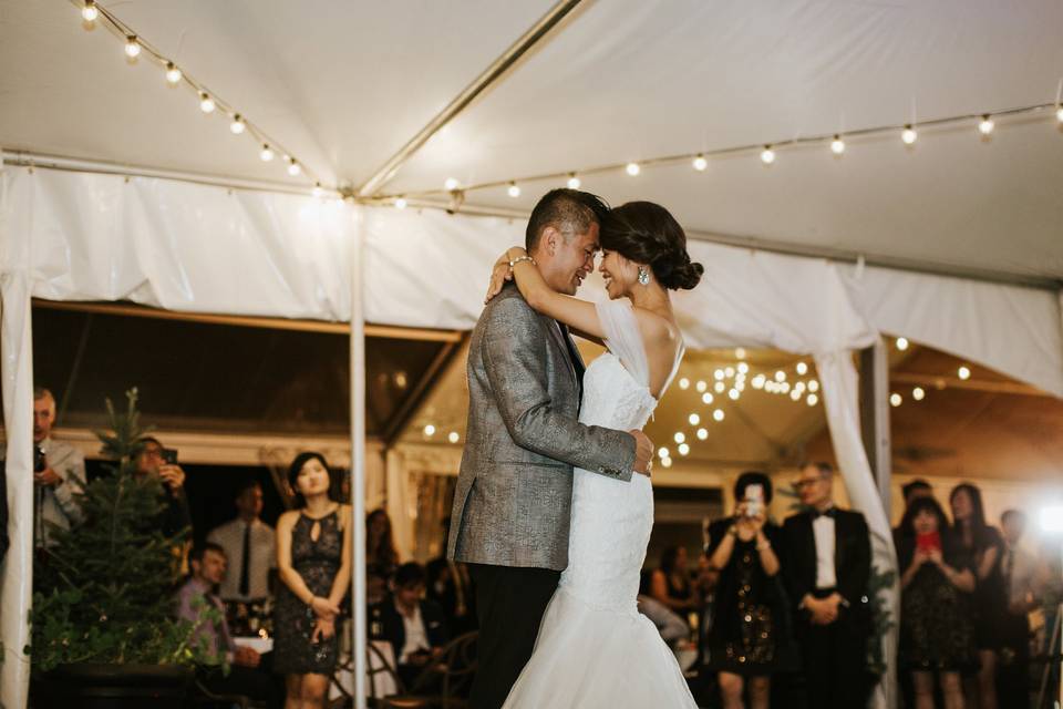 First dance on the patio