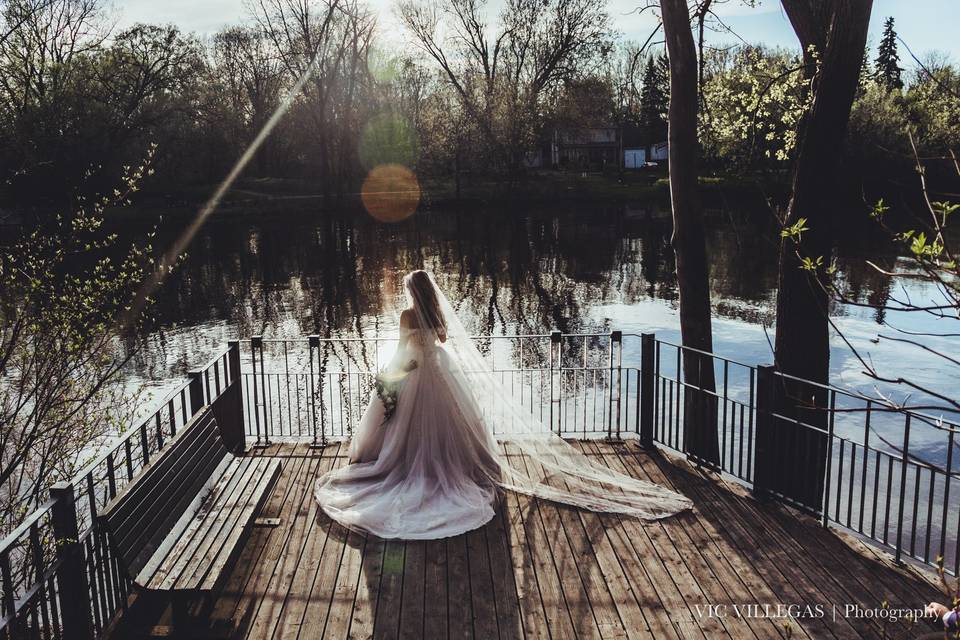 Bride under the sun