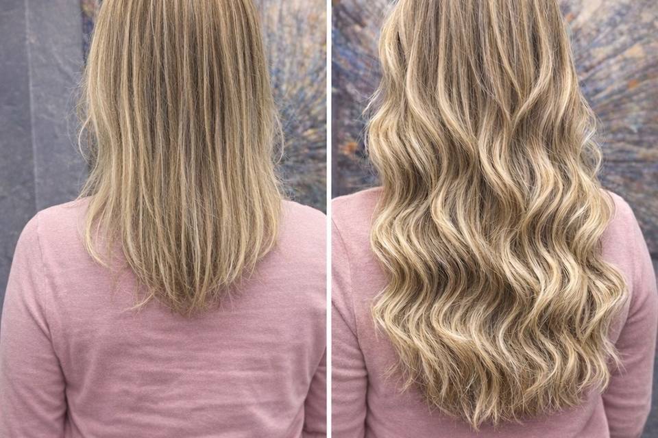 Hair Extensions Before & After