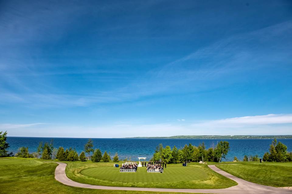 Waterfront wedding