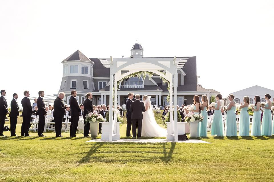 Ceremony at Wedding Green