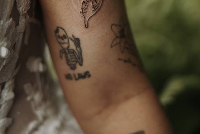 sweet tattoo for the bride