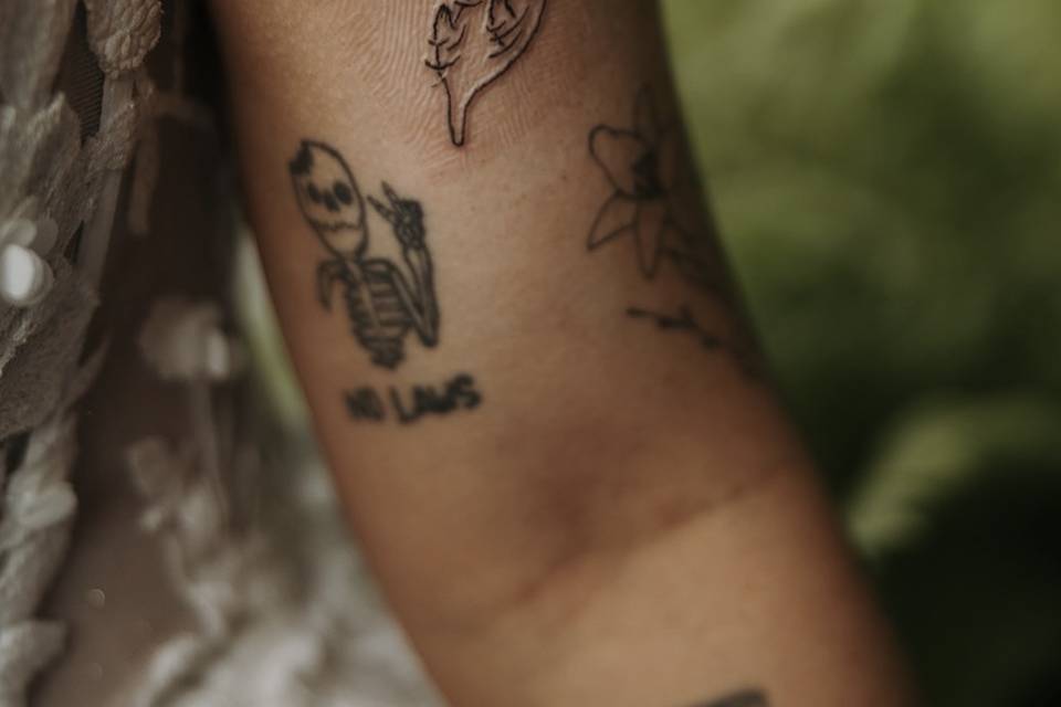 sweet tattoo for the bride